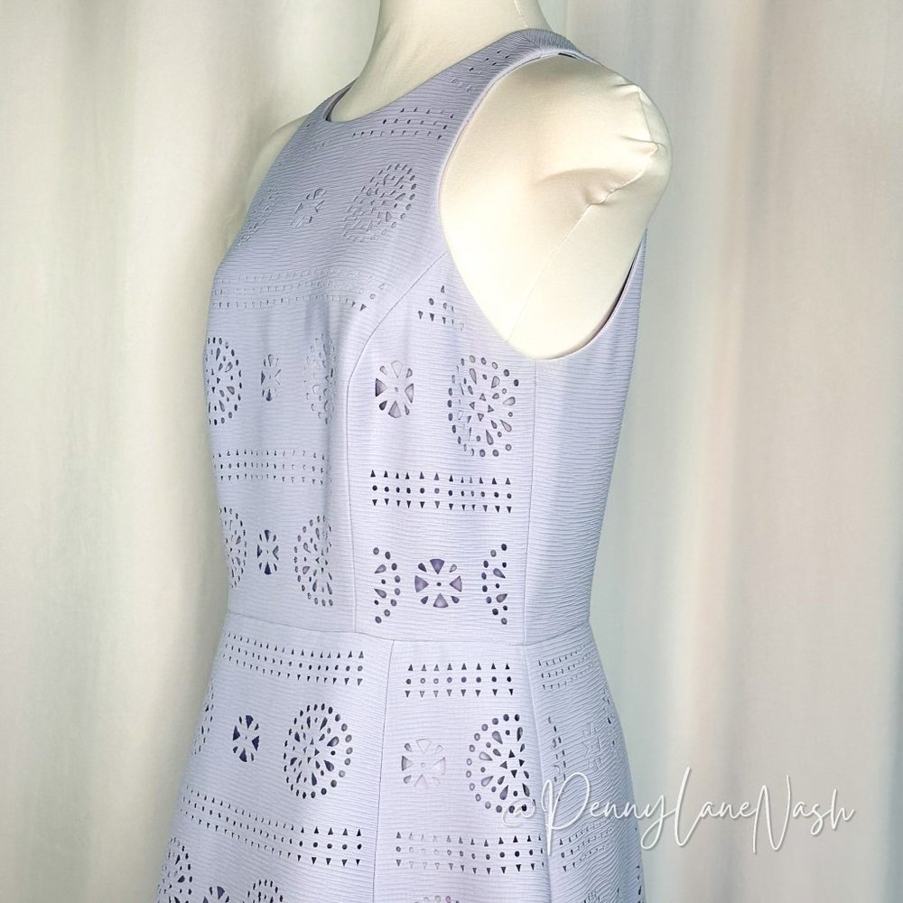 Gianni Bini Patricia Laser Cut Sleeveless Mini Dress Island Sunset - Picture 6 of 12